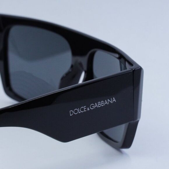 NEWEST DOLCE&GABBANA DG4459 501/87 BLACK DARK GREY SUNGLASSES - Picture 5 of 11